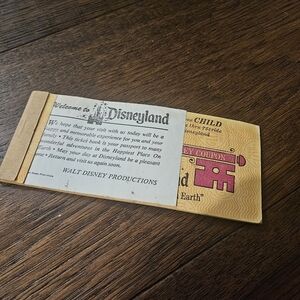 Disneyland Admission & 11 Adventures Child $5.75 Coupon Booklet 10 Out Of 11.  I